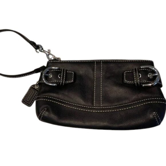 Coach Handbags - COPY - Coach Soho leather wristlet - black